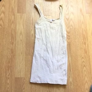 Beige long tank